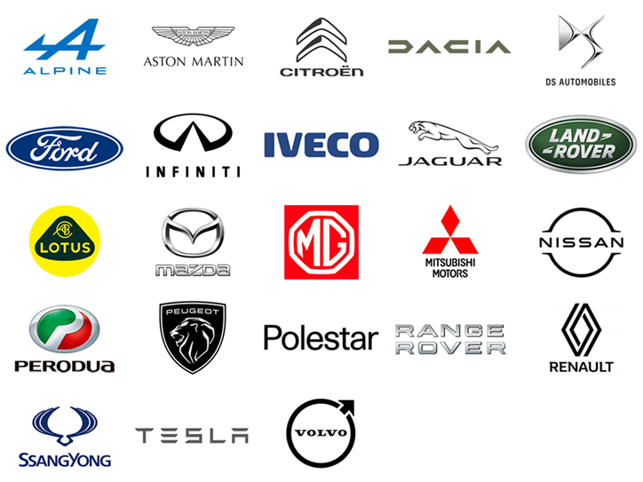 Vehicle Manufacturers logos