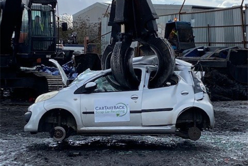 CarTakeBack scrappage car in grab