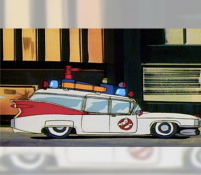 Ghostbusters' Ecto 1 car