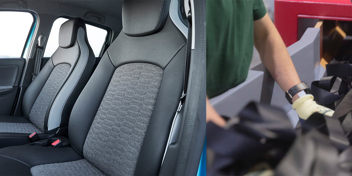 Renault Zoe fabric made from recycled seatbelts