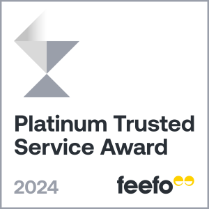 Platinum Trusted Service Award 2024 - Feefo