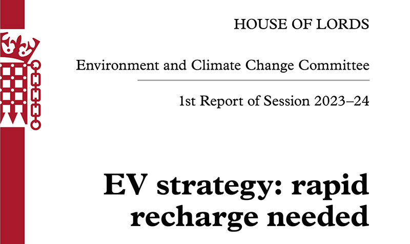 House of Lords EV Strategy report