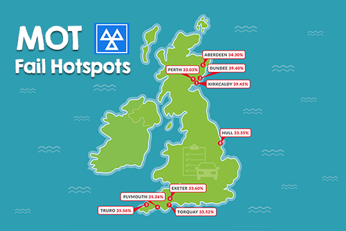MOT Fail Hotspots map